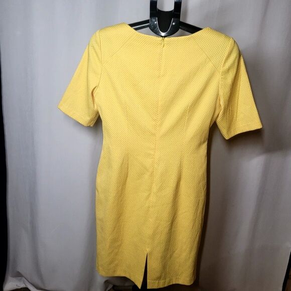 Cheerful Yellow Midi Dress by Bigio Collection - Picture 3 of 9